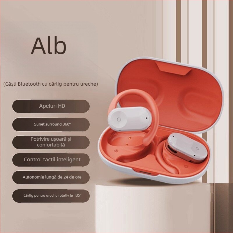 Căști Bluetooth true wireless, in-ear, cu anulare a zgomotului, sunet de înaltă calitate, gestionare a apelurilor, pentru sport, compatibile cu telefoane