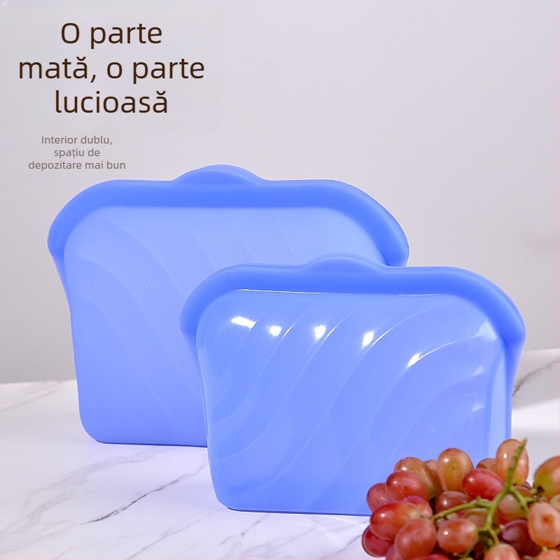 Saci de depozitare din silicon pentru bucătărie și congelator, reutilizabili, sigilare și conservare a alimentelor