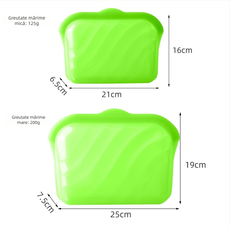 Saci de depozitare din silicon pentru bucătărie și congelator, reutilizabili, sigilare și conservare a alimentelor