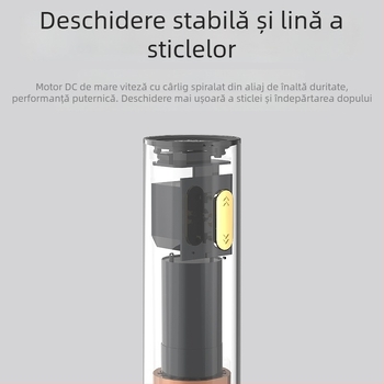 Deschizător electric de sticle, multifuncțional pentru vin și bere, automat