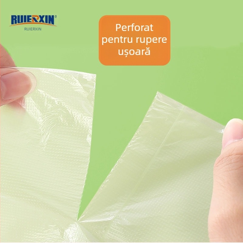 Pungi din plastic alimentar, rezistente, pentru uz casnic, dimensiuni medii și mari, pentru utilizare comercială în supermarketuri, role de pungi
