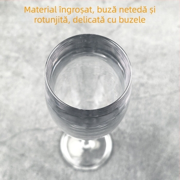 Pahar acrilic pentru vin roșu și șampanie, plastic transparent, stil european, pahar de brandy pentru bar creativ