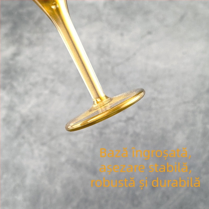 Pahar acrilic pentru vin roșu și șampanie, plastic transparent, stil european, pahar de brandy pentru bar creativ