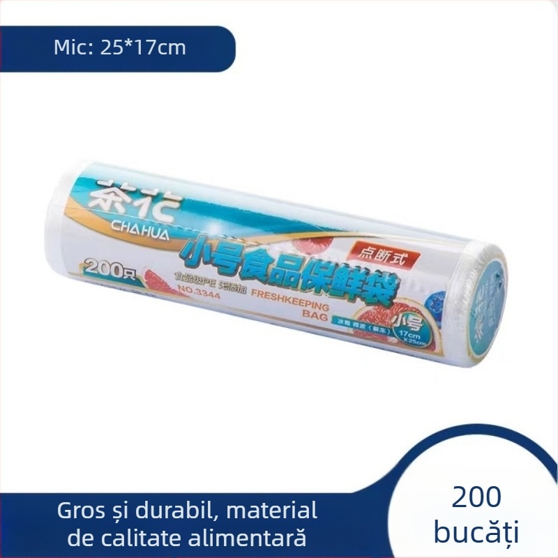 Camellia pungi pentru conservarea alimentelor, plastic, de unică folosință, în rol continuu, groase