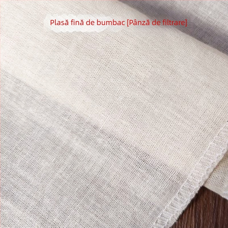 Țesătură de tifon din bumbac 100% pentru înfășurarea tofu, filtrarea laptelui de soia, protecție împotriva prafului și aburirea orezului; pânză albă comestibilă