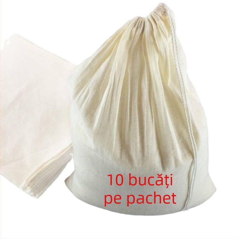 Pungă filtrantă din bumbac pentru lapte de soia și filtru pentru tofu – pungă de strecurat ultra-fină pentru decocturi și saramuri