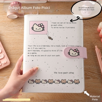 Album drăguț A5 pentru fani ai idolilor, depozitare pentru carduri de 3 inchi, album foto Polaroid cu patru celule, personalizabil