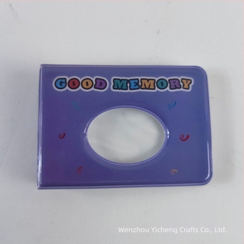 Album foto mini orizontal de 3 inch, cu pagini PP inserabile, design decupat, album pentru cărți de vizită, 36 de pagini