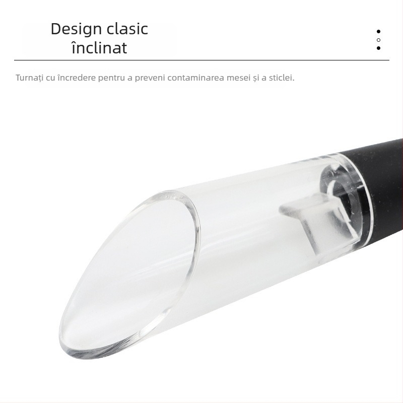 Decantor acrilic pentru vin cu dop și cioc de turnare pentru vin roșu – calitate alimentară