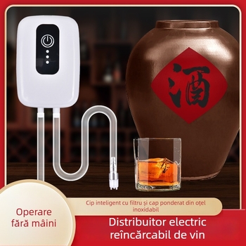 Dispenser electric pentru vin cu filtru – pompă de aspirație automată, compactă, pentru vin de orez și vin de struguri