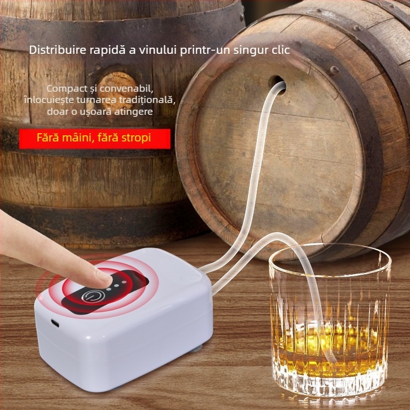 Dispenser electric pentru vin cu filtru – pompă de aspirație automată, compactă, pentru vin de orez și vin de struguri