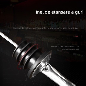 Dozator de vin din oțel inoxidabil cu aerare rapidă, dop de sticlă creativ, garnitură de etanșare pentru vin roșu și băuturi spirtoase, protecție împotriva prafului
