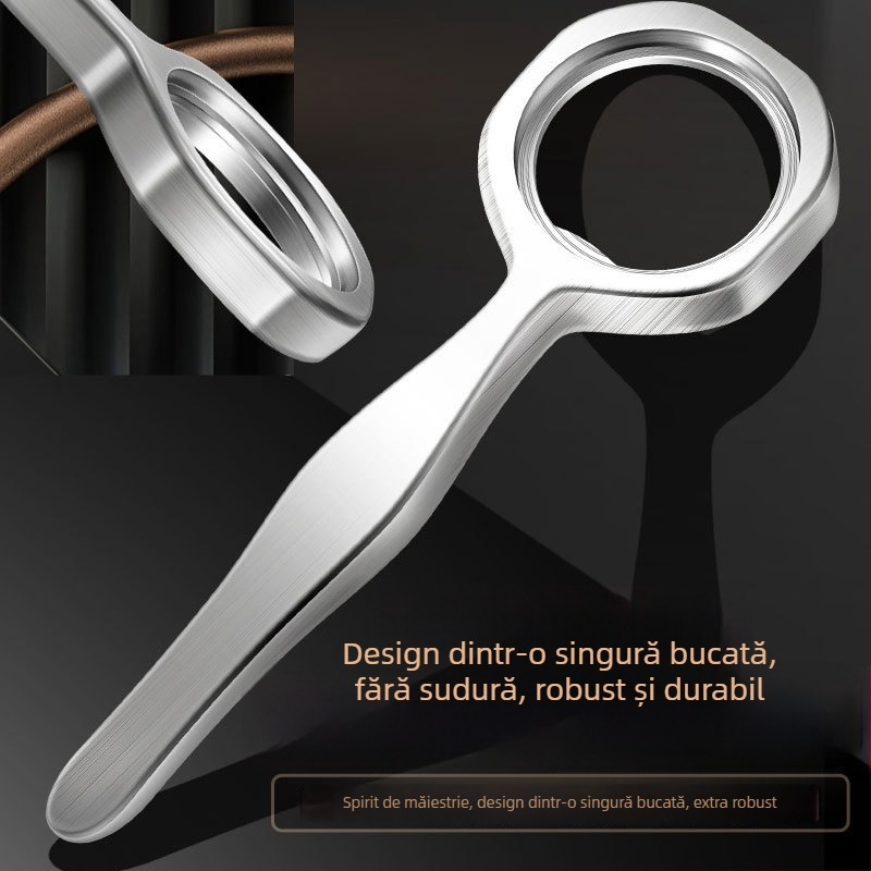 Deschizător de sticle multifuncțional din oțel inoxidabil 304 – instrument universal pentru capace, pentru bere și băuturi spirtoase