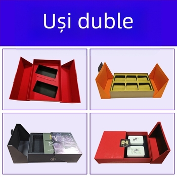 Cutie cadou premium pentru mooncake și ceai, cu capac Cerului și Pământului