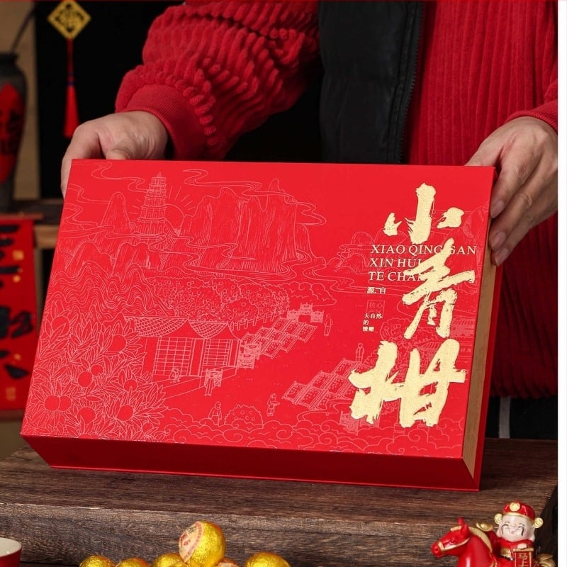 2026 Ceai negru premium cu specialitatea Xinhui – Mandarin verde mic, 18 sau 28 de bucăți, cutie de ambalaj pentru ceai, cutie cadou, cutie goală