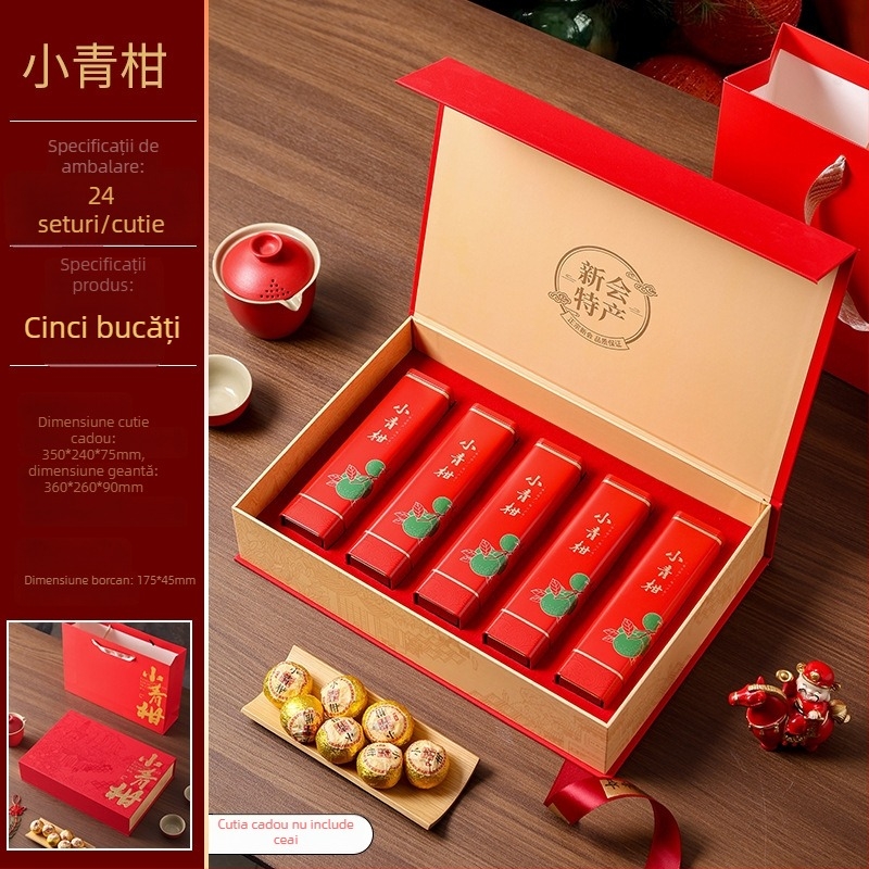 2026 Ceai negru premium cu specialitatea Xinhui – Mandarin verde mic, 18 sau 28 de bucăți, cutie de ambalaj pentru ceai, cutie cadou, cutie goală