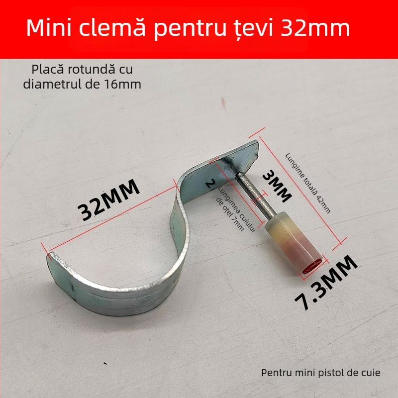 Pistol cuie pneumatic pentru canale de cablu la tavane, montaj de monitorizare HVAC — pistol cuie din beton cu silențiu
