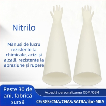 Mănuși din nitril, rezistente la substanțe chimice, ulei, coroziune și la acizi și baze