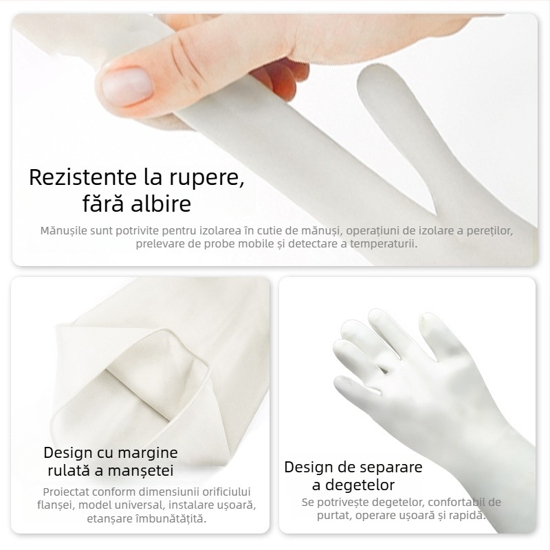 Mănuși din nitril, rezistente la substanțe chimice, ulei, coroziune și la acizi și baze