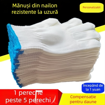 Mănuși de lucru din nailon, groase, rezistente la uzură, personalizate