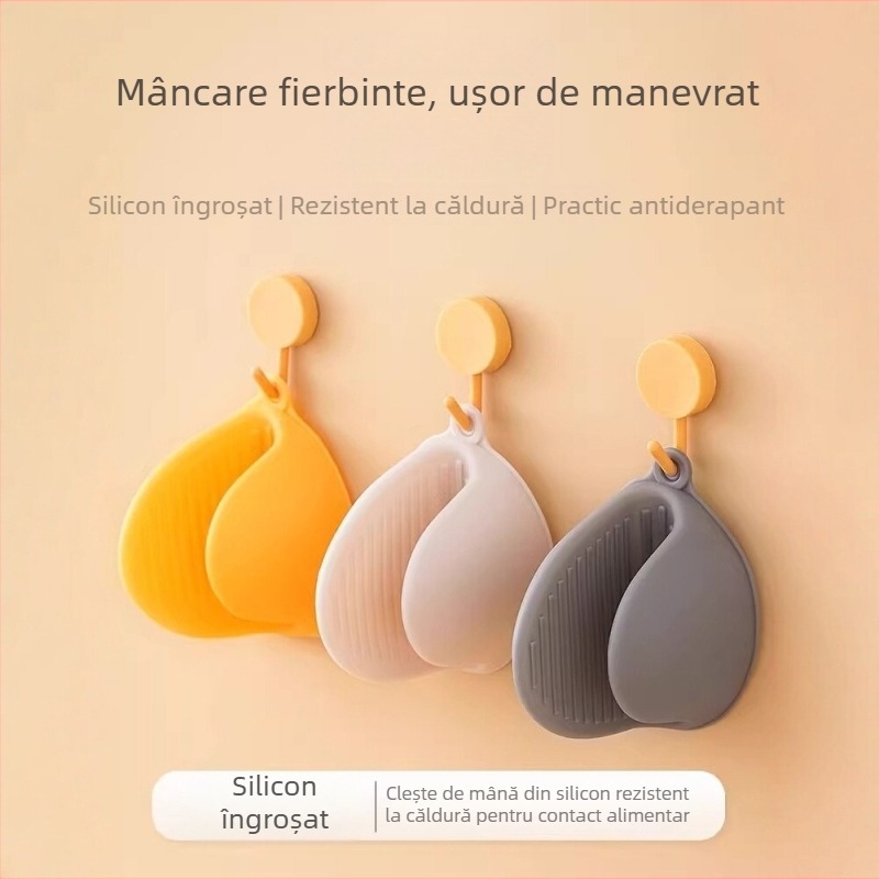 Mănuși de silicon pentru cuptor, rezistente la căldură, pentru gătit și coacere