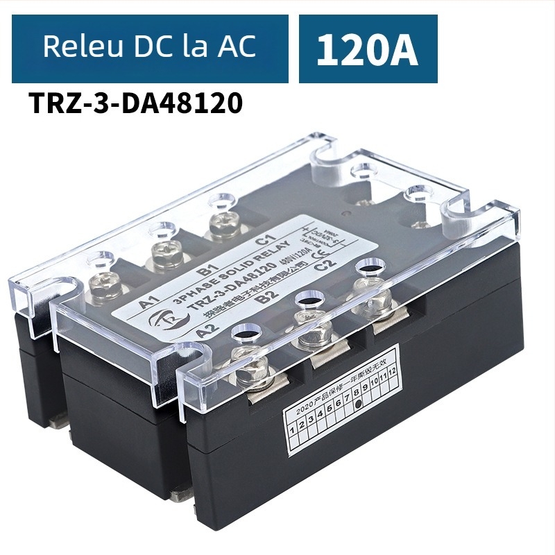 TRZ-3-DA4810 releu tri-fazic solid-state, 10A, control DC, sarcină AC