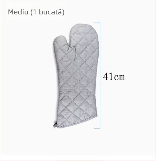 Mănuși lungi izolate cu acoperire argintie pentru cuptorul cu microunde, rezistente la temperaturi înalte, bucătărie și coacere