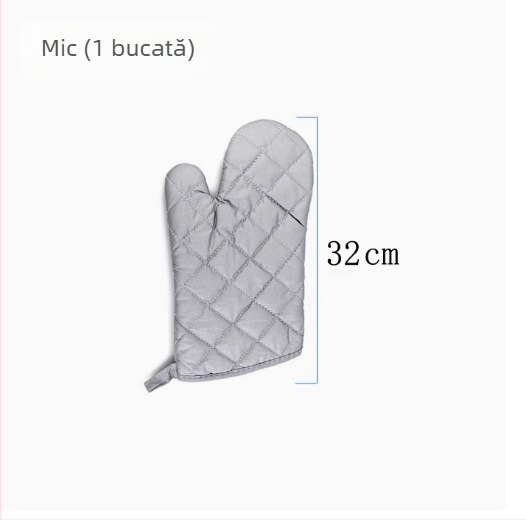 Mănuși lungi izolate cu acoperire argintie pentru cuptorul cu microunde, rezistente la temperaturi înalte, bucătărie și coacere