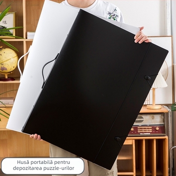 Album portabil pentru puzzle-uri B2 — dosar de stocare pentru 1000 de piese, organizator pentru puzzle-uri finalizate și colecții de postere, dimensiuni 70 × 50 cm