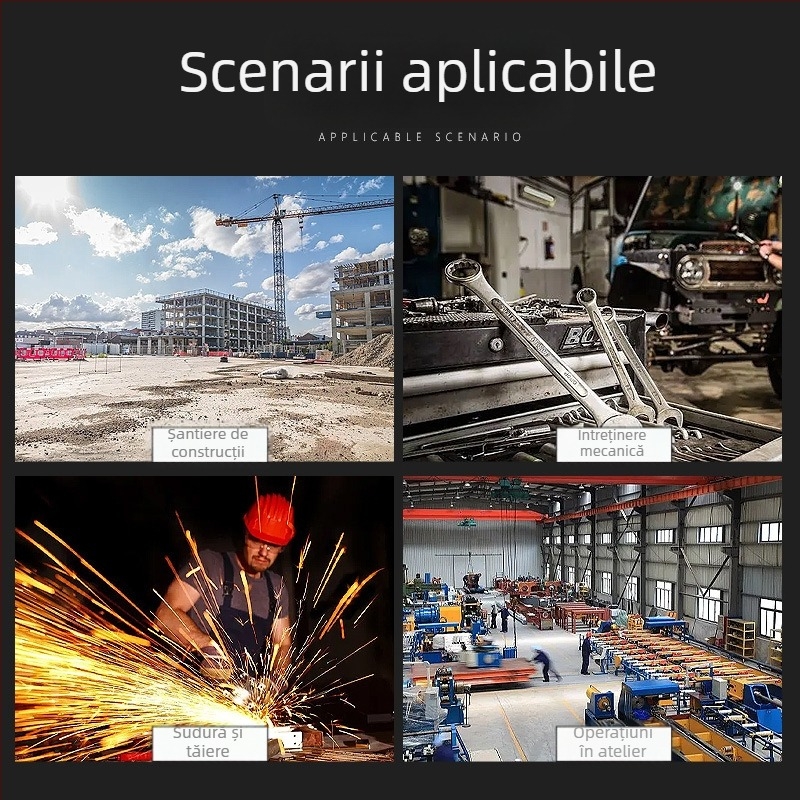 Mănuși de protecție din azbest pentru temperaturi înalte, cu două degete, groase, rezistente la foc, uz industrial