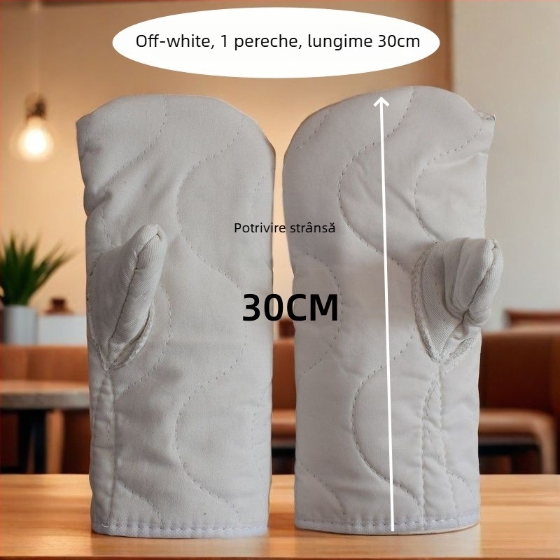 Mănuși pentru cuptor cu microunde rezistente la temperaturi înalte, lungi, izolate, pentru coacere și abur, utilizare industrială