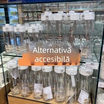 Cană de apă transparentă, portabilă, pentru băuturi calde și reci, stil japonez, ceai