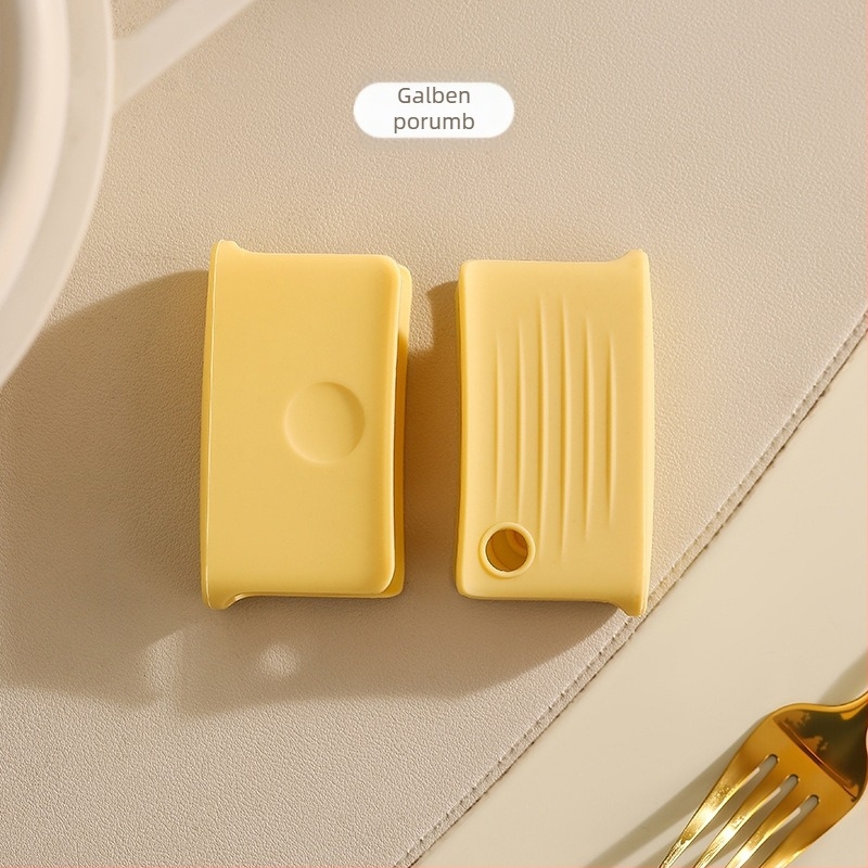 Set de protecție pentru mânere din silicon, anti-arși, izolație termică pentru oale din fontă, include pernuțe pentru mâini, mânere și mănuși rezistente la temperaturi înalte