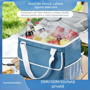 Frigider auto cu răcire pe bază de semiconductori, geantă termoizolantă impermeabilă, ideal pentru camping și livrări în mașină
