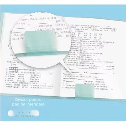 Mapă A3 pentru teste şi depozitare, cu inserții de pagini