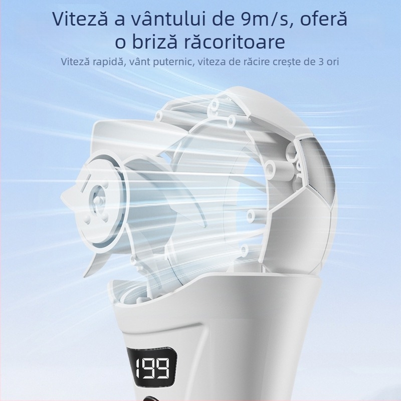 2026 Mini ventilator de mână pentru Cupa Mondială la Fotbal, răcire cu semiconductori de înaltă viteză, portabil