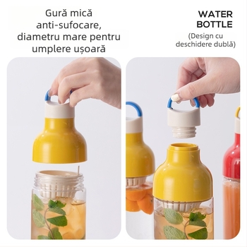 Dopamine pentru infuzie la rece — recipient portabil pentru ceai și cafea cu compartiment pentru apă și ceai separat