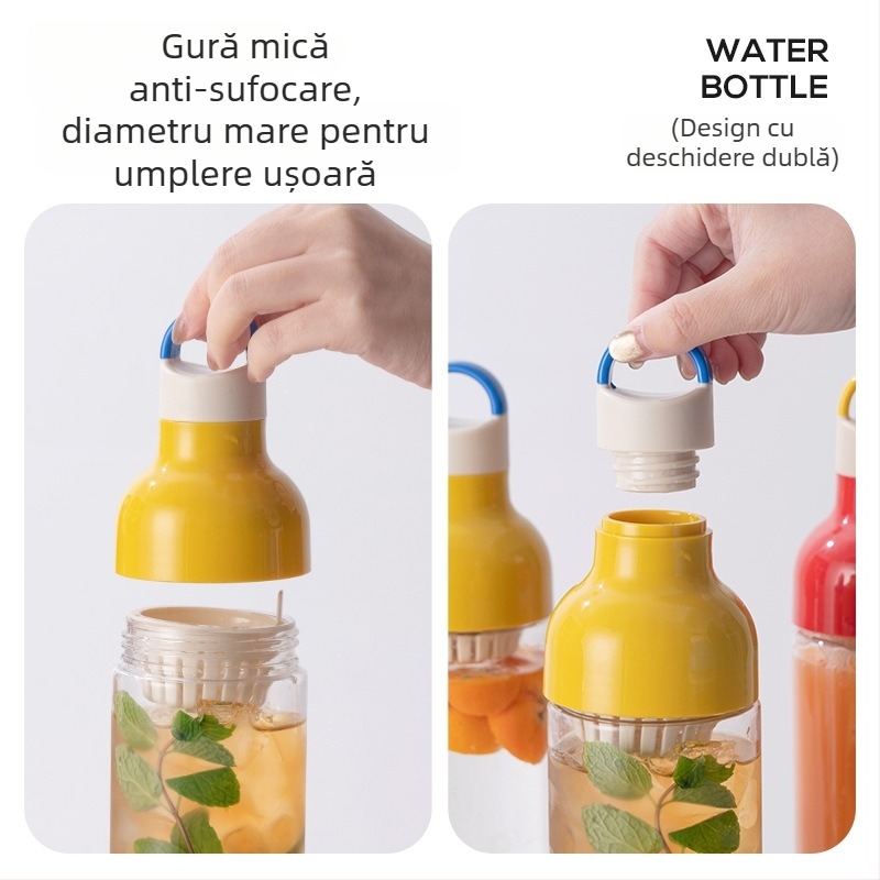 Dopamine pentru infuzie la rece — recipient portabil pentru ceai și cafea cu compartiment pentru apă și ceai separat