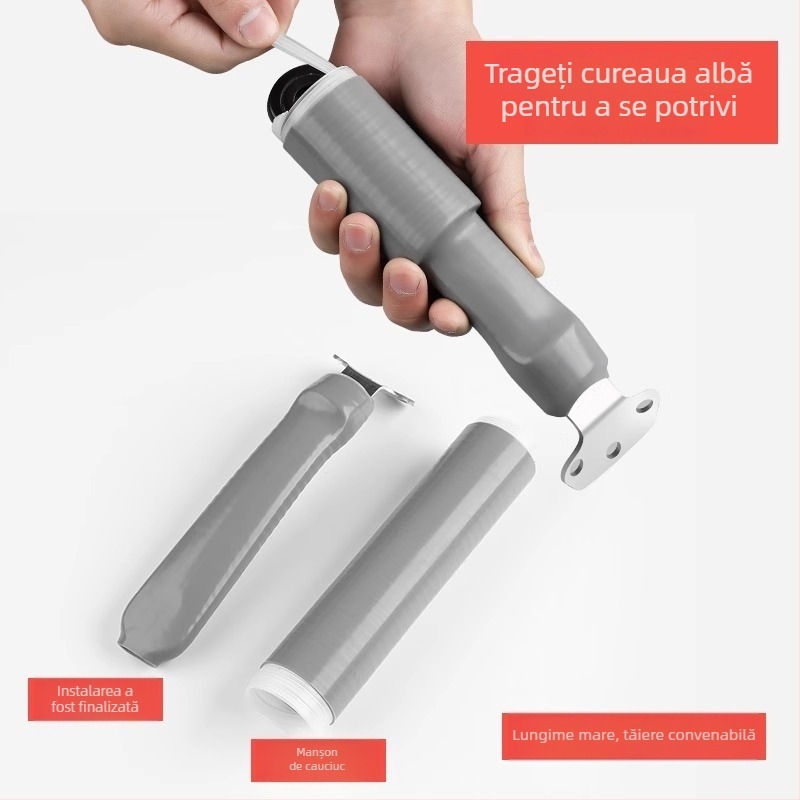 Husă din silicon rezistentă la temperaturi pentru mânerul de wok și oale, potrivită pentru spatulă și lingură