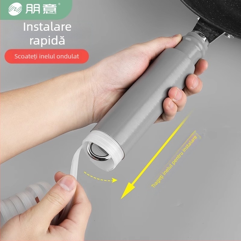 Husă din silicon rezistentă la temperaturi pentru mânerul de wok și oale, potrivită pentru spatulă și lingură