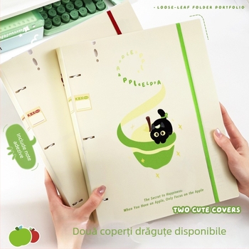 Cartoon Bear Mapă A4 cu buzunare transparente pentru inserții — Organizator de documente pentru foi