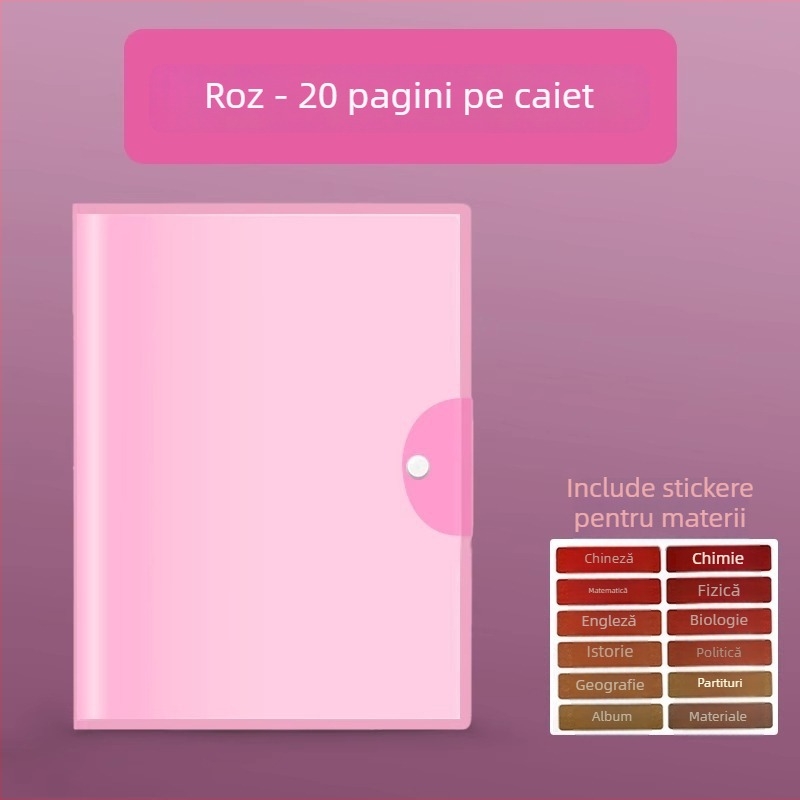Carte A3 pentru depozitare teste și documente, organizator de materiale pentru elevi