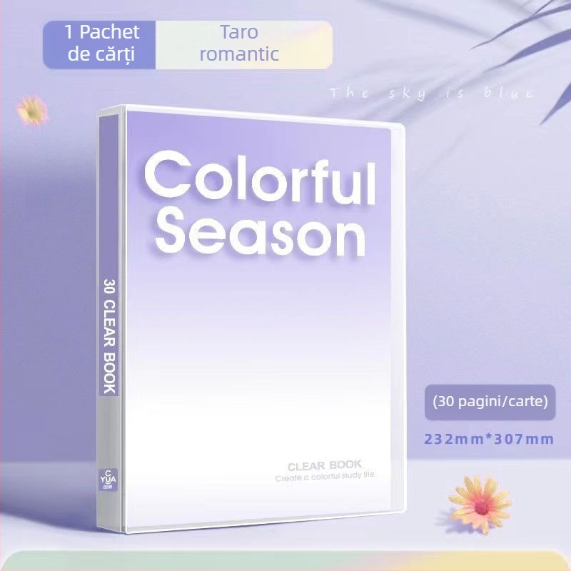 Cutie de depozitare documente în nuanțe gradient americane, pentru fișe și lucrări ale elevilor — 30, 60 sau 80 de pagini