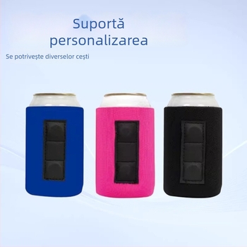 Husă magnetică pentru pahar din neopren, cu bază din spumă, pentru doze Cola și sticle de bere, material pliabil pentru scufundări