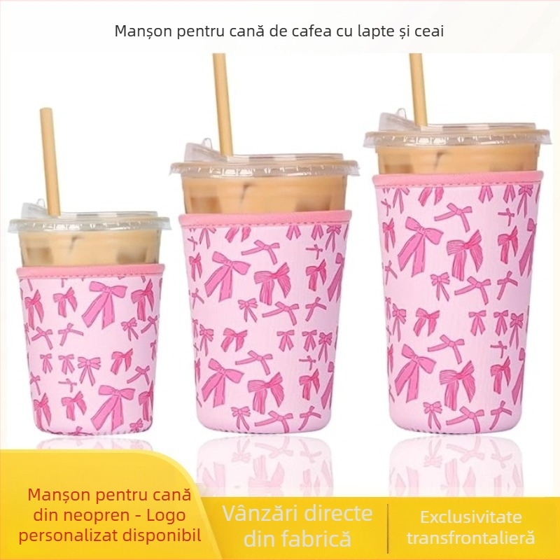 Husă din neopren pentru cănile de cafea și sticlele de băut, izolată, anti-cădere