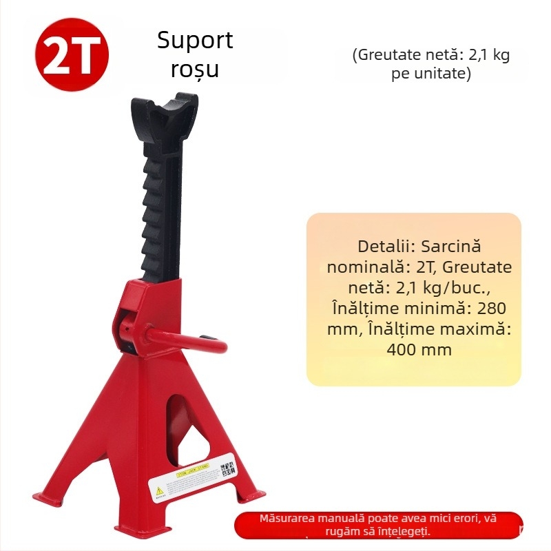 Xianghong Suport de siguranță pentru întreținere auto cu fixare a anvelopelor și cric hidraulic de 3 tone pentru schimbul de anvelope