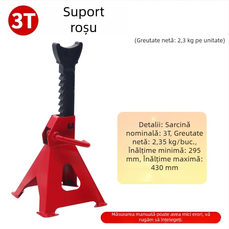 Xianghong Suport de siguranță pentru întreținere auto cu fixare a anvelopelor și cric hidraulic de 3 tone pentru schimbul de anvelope