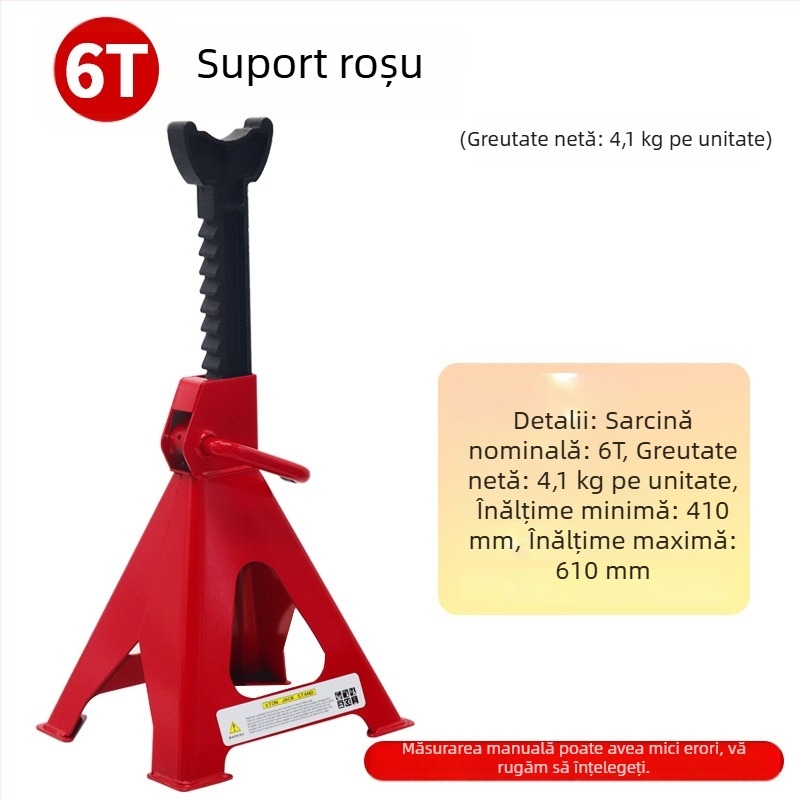 Xianghong Suport de siguranță pentru întreținere auto cu fixare a anvelopelor și cric hidraulic de 3 tone pentru schimbul de anvelope