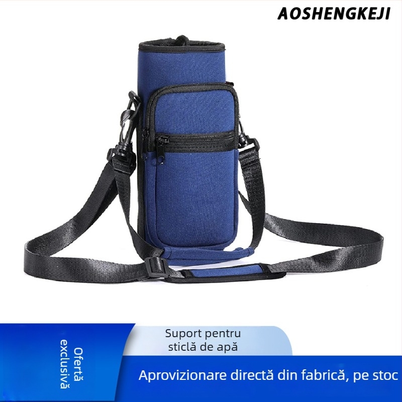 AOSHENG husă izolată pentru sticlă, cu curea, protecție multifuncțională pentru sticlă 32–40 oz