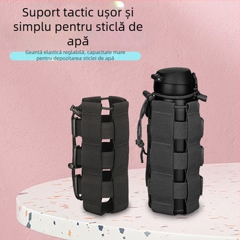 Husă tactică pentru sticla de apă cu izolație și curea reglabilă de agățare pentru drumeții